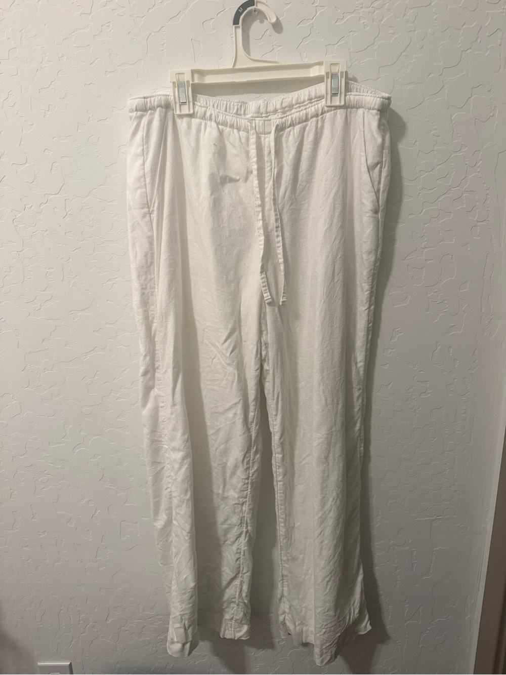 Hollister white linen pants